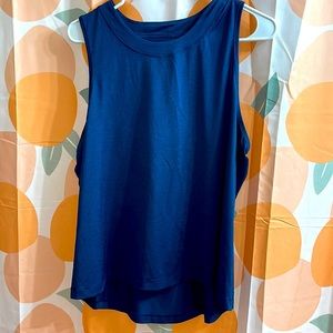 Blue workout tank